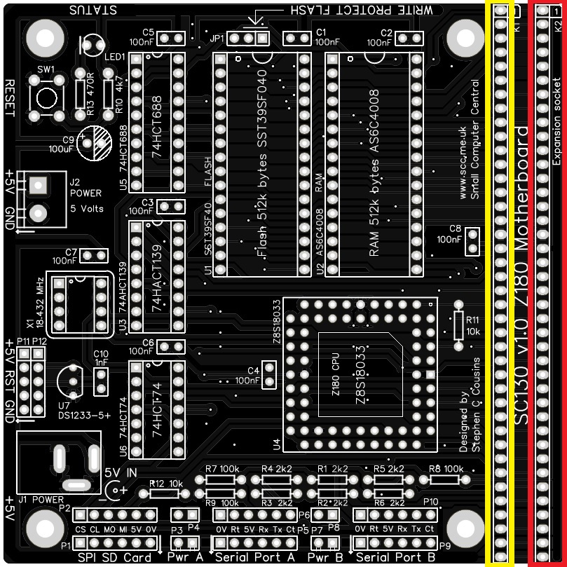 SC130 – Z180 Motherboard | Small Computer Central