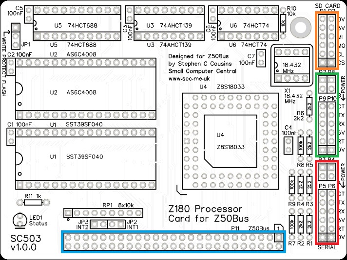 アズCページ SC503 – Z180 Processor (Z50Bus) | Small Computer Central