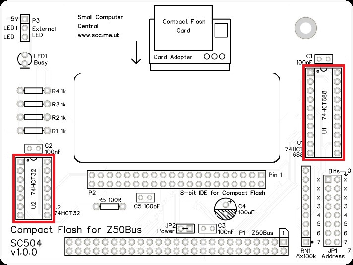 Cチャンページ SC504 – Compact Flash (Z50Bus) | Small Computer Central
