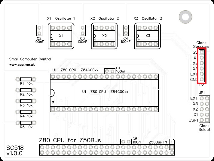 SC518 – Z80 CPU Card (Z50Bus) | Small Computer Central