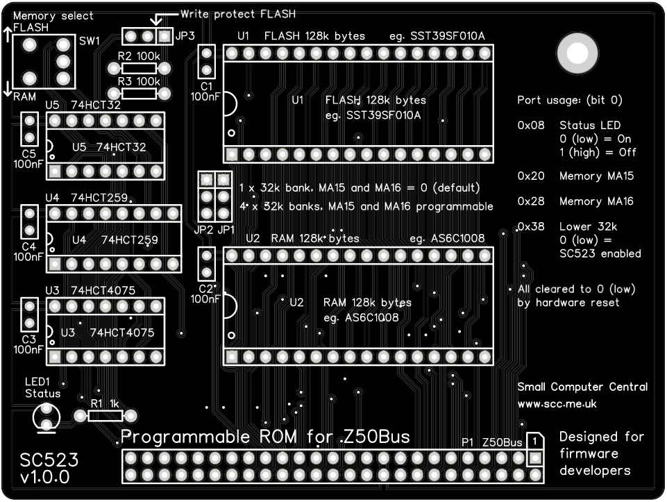 S.Kページ SC523 – Z80 Programmable 'ROM' Card (Z50Bus) | Small Computer Central