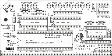 SC601 – RCBus Z80 CPU Module | Small Computer Central